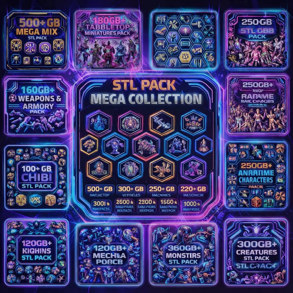 All-in-One STL Mega Bundle for 3D Printing | Figurines, Models & Scenery | Digital Download - Image 2